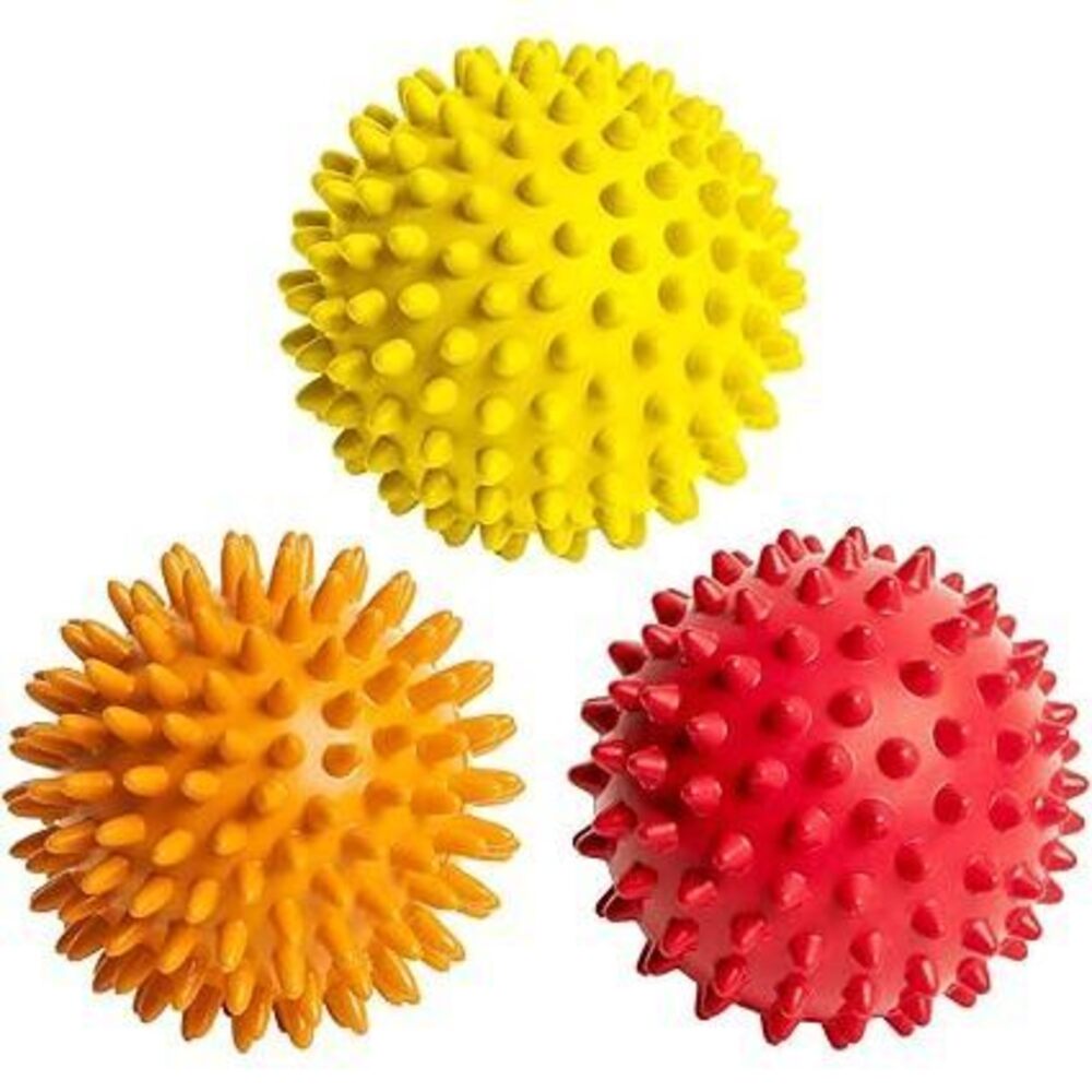 Spiky Massage Balls For Feet, Back, Hands, Muscles - Firm, Medium And Soft